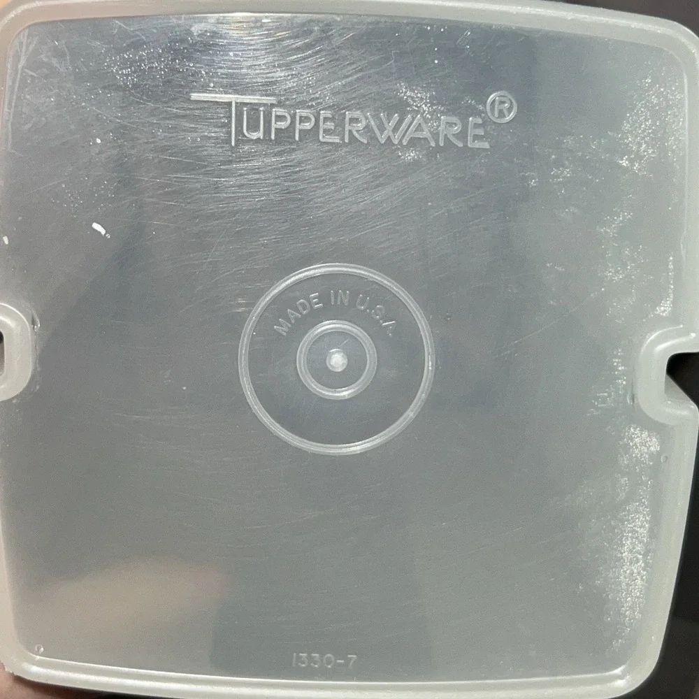 Vtg Tupperware Pick-A-Deli Pickle Keeper Large 8 Cup Country Blue #1330 w/Insert